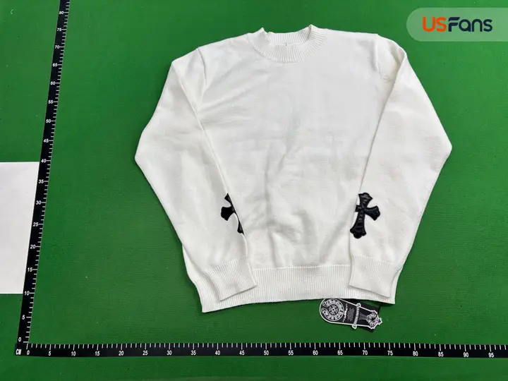 Chrome Hearts With Cross On Back Sweater QC photo 14