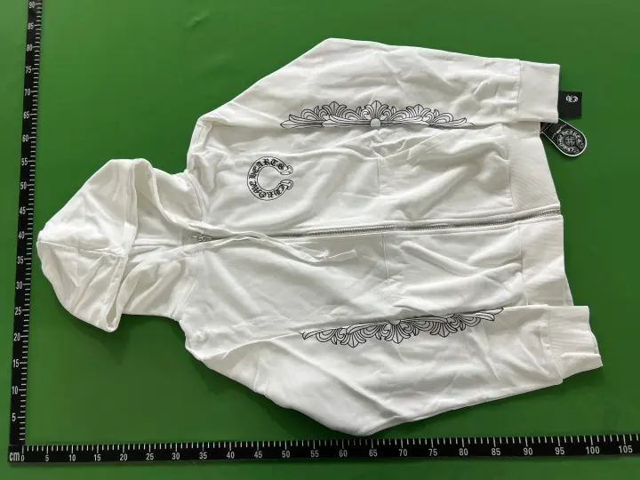 White Chrome Hearts Hoodie QC photo 7