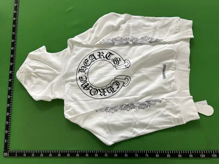 White Chrome Hearts Hoodie QC photo 8