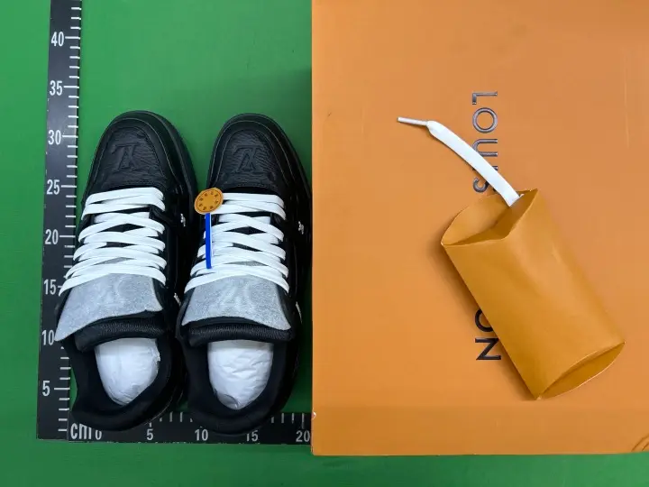 LV Trainers Monogram Black Denim Sneakers QC photo 10