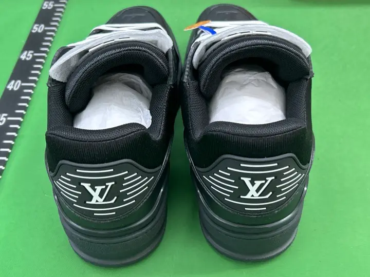 LV Trainers Monogram Black Denim Sneakers QC photo 11