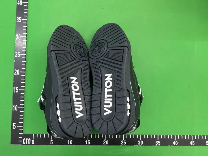 LV Trainers Monogram Black Denim Sneakers QC photo 16