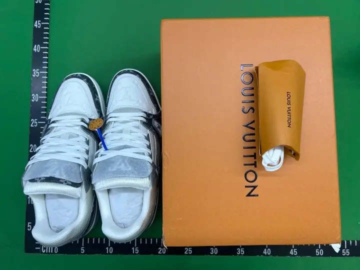 LV Trainers Monogram Black Denim Sneakers QC photo 3