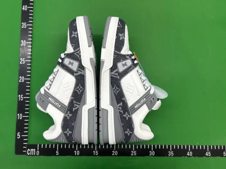 LV Trainers Monogram Black Denim Sneakers QC photo 6