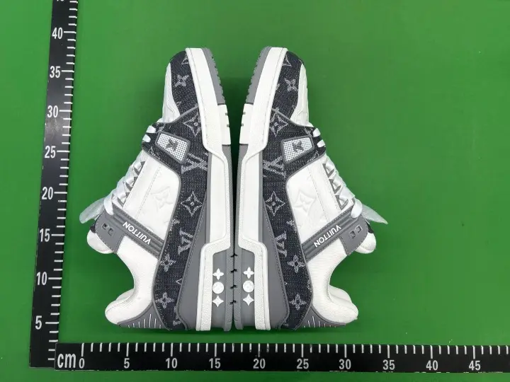 LV Trainers Monogram Black Denim Sneakers QC photo 7
