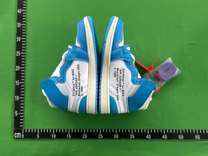 Off-White AJ1 University Blue QC photo 12