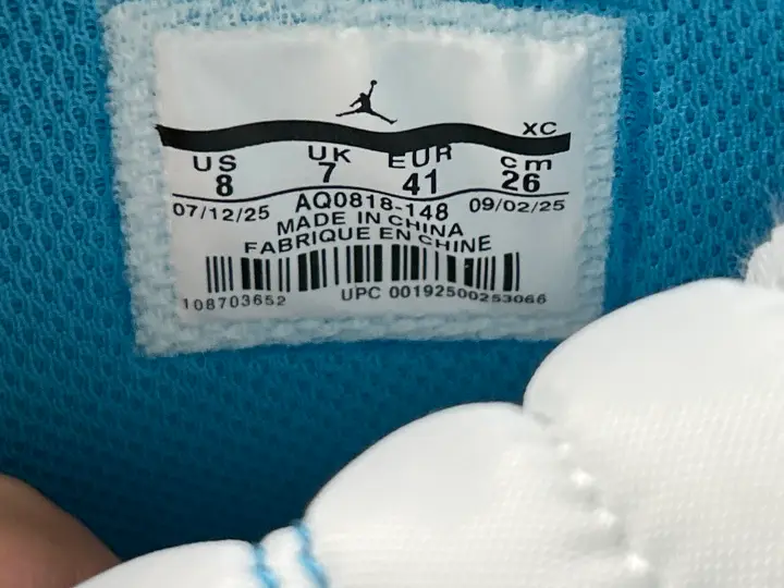 Off-White AJ1 University Blue QC photo 15