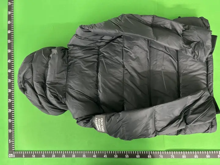 Burberry Black Cotton Jacket Size 52 FR QC photo 7