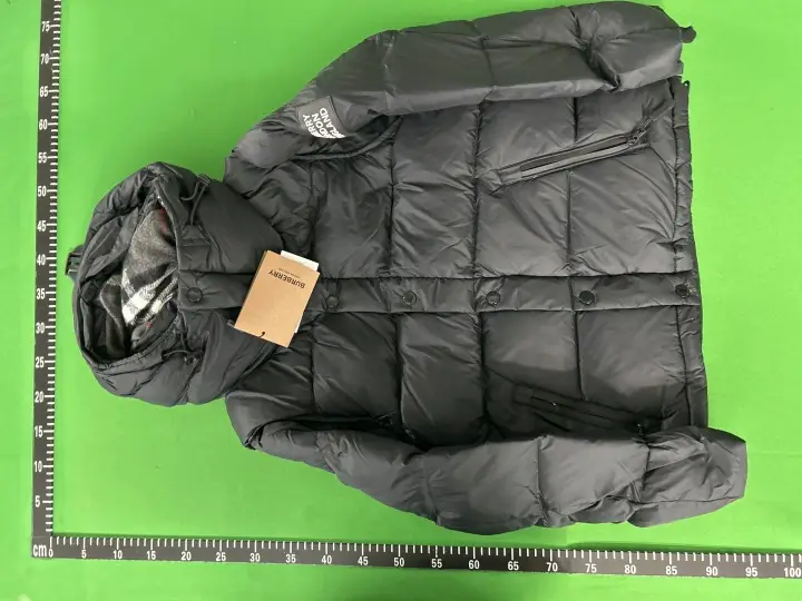 Burberry Black Cotton Jacket Size 52 FR QC photo 8