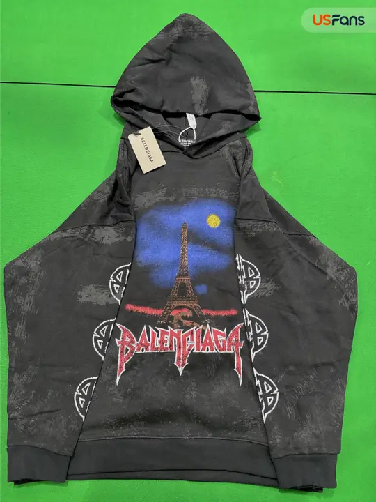 Balenciaga Paris Moon Cotton Hoodie QC photo 10