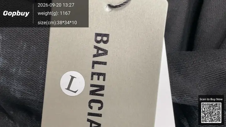 Balenciaga Paris Moon Cotton Hoodie QC photo 5