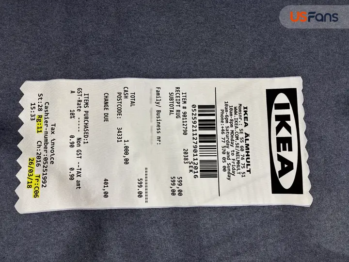 Ikea Markerad "Receipt" Rug QC photo 1