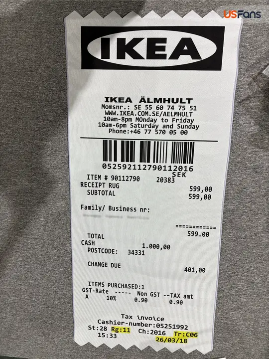 Ikea Markerad "Receipt" Rug QC photo 10