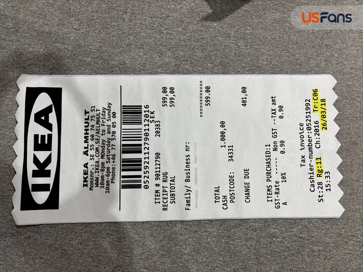 Ikea Markerad "Receipt" Rug QC photo 4