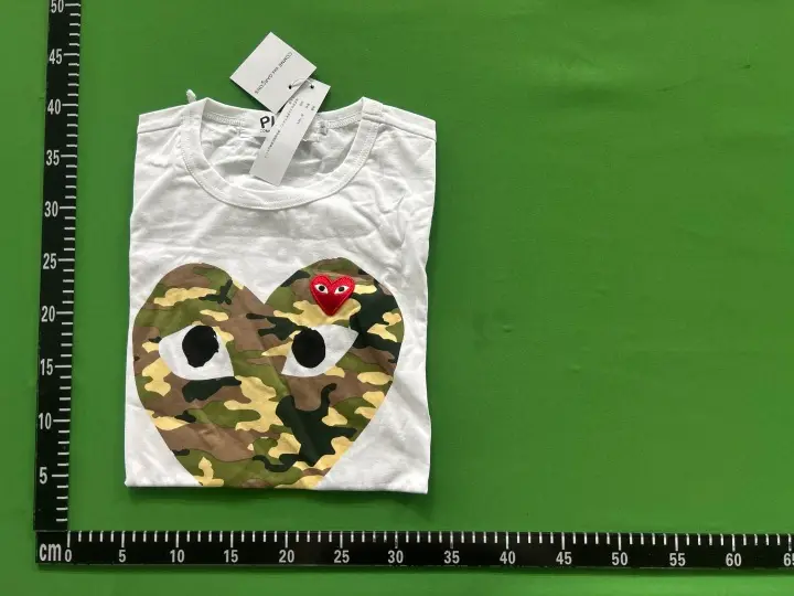 CDG Double Heart Tee QC photo 1