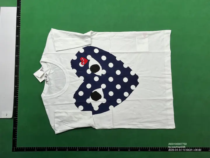 CDG Double Heart Tee QC photo 11