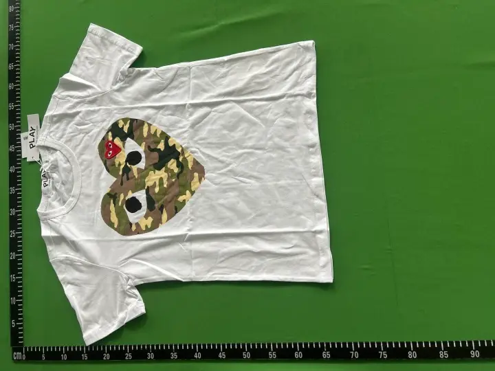 CDG Double Heart Tee QC photo 4