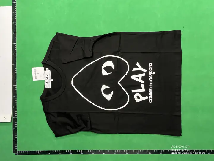 CDG Double Heart Tee QC photo 7