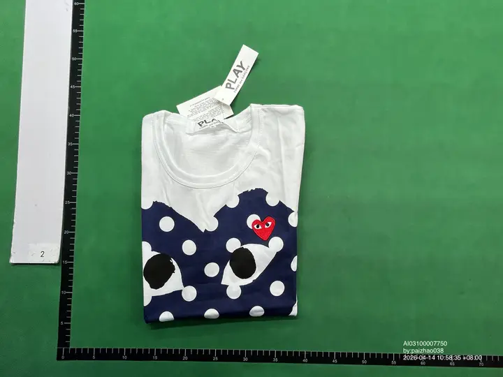 CDG Double Heart Tee QC photo 9