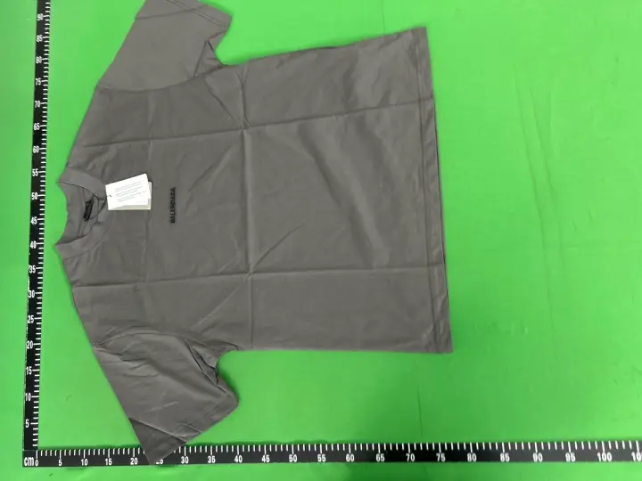 Balenciaga T-Shirt Small Logo Grey QC photo 15