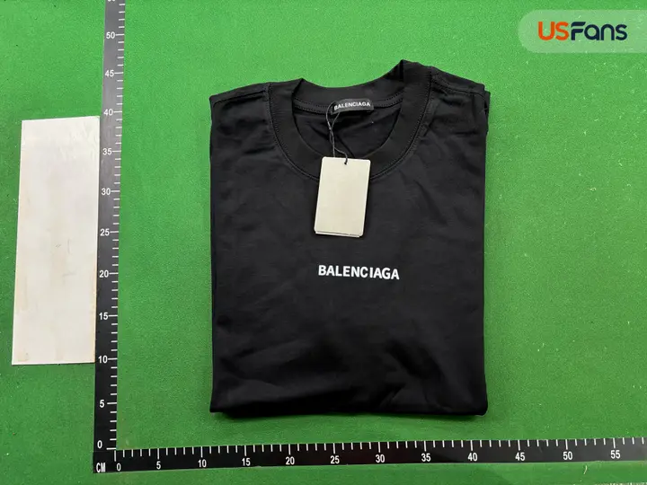Balenciaga T-Shirt Small Logo Grey QC photo 20