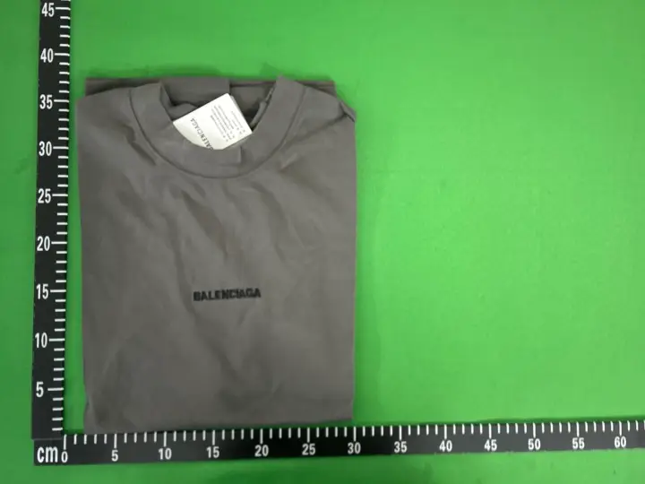 Balenciaga T-Shirt Small Logo Grey QC photo 5