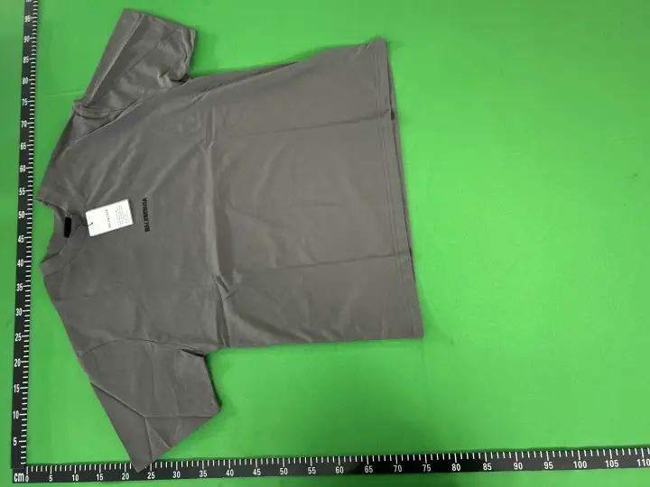 Balenciaga T-Shirt Small Logo Grey QC photo 7