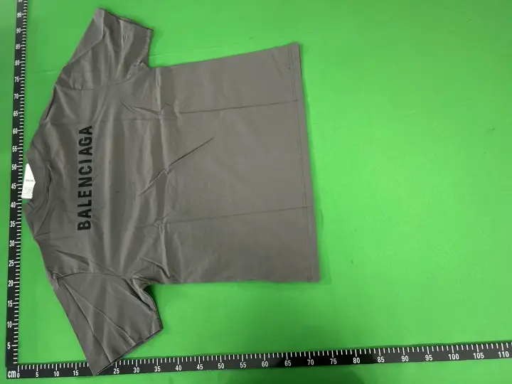 Balenciaga T-Shirt Small Logo Grey QC photo 8