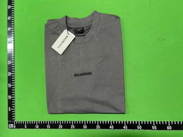Balenciaga T-Shirt Small Logo Grey QC photo 9