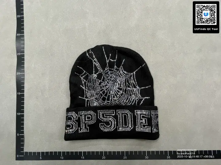 Sp5der Blue Beanie QC photo 6