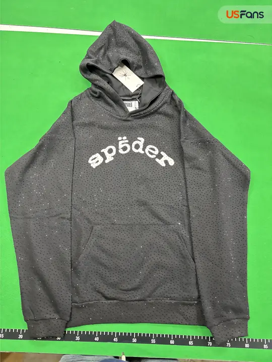 SP5DER Rhinestone Hoodie QC photo 10