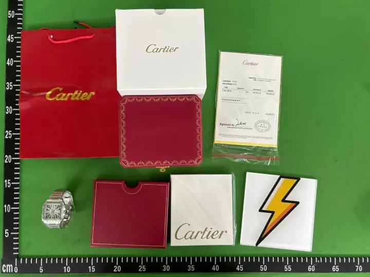 Cartier Santos Skeleton QC photo 4