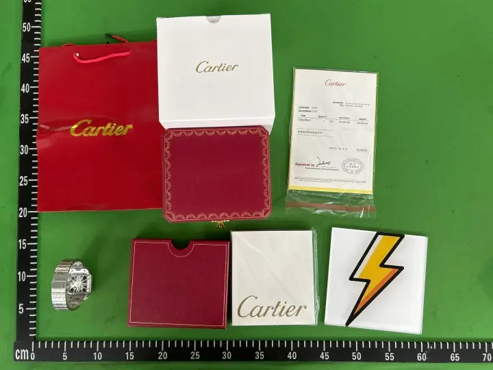 Cartier Santos Skeleton QC photo 5