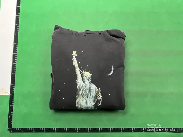Balenciaga Paris Liberty Distressed Hoodie QC photo 1
