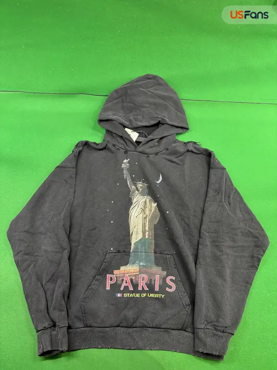 Balenciaga Paris Liberty Distressed Hoodie QC photo 10