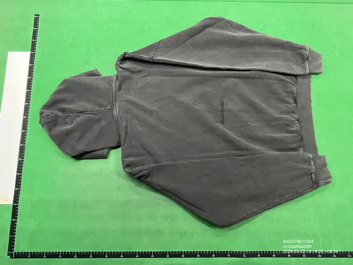 Balenciaga Paris Liberty Distressed Hoodie QC photo 2