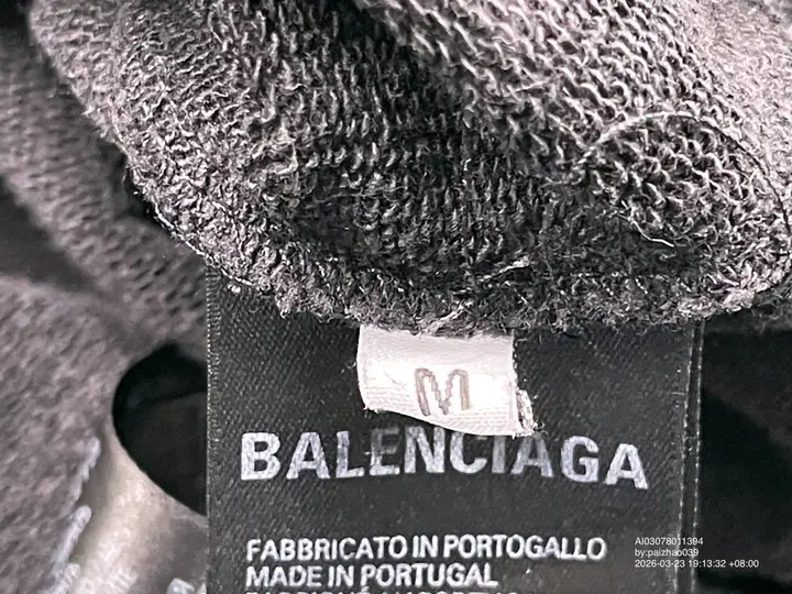 Balenciaga Paris Liberty Distressed Hoodie QC photo 4