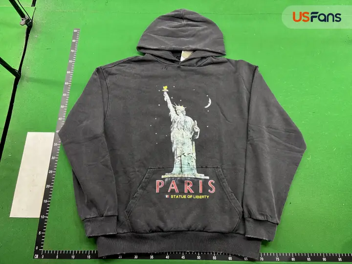 Balenciaga Paris Liberty Distressed Hoodie QC photo 6