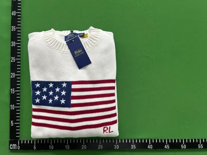 Polo USA Flag Sweater (Beige) QC photo 13