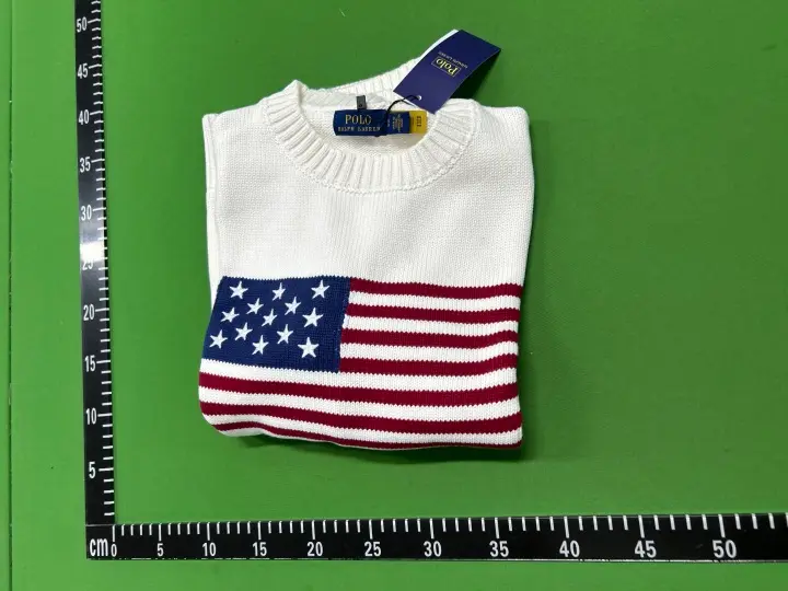 Polo USA Flag Sweater (Beige) QC photo 9