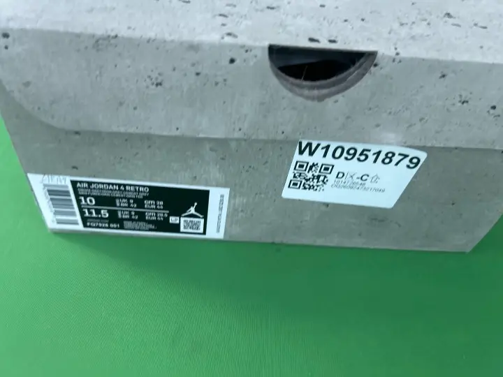 Jordan 4 Wet Cement QC photo 1