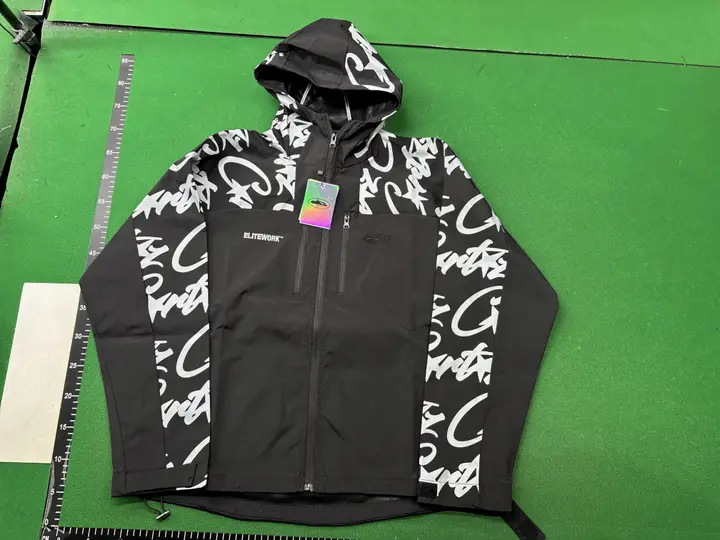 Corteiz Pink Windbreaker with Monogram on Sleeves QC photo 6