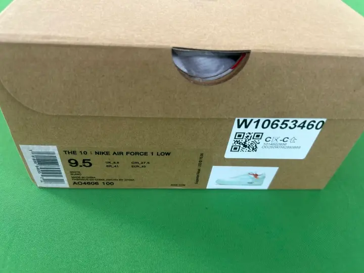Air Force 1 Low Off-White Black White QC photo 1