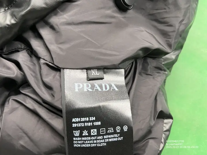 Prada Re-Nylon Linea Rossa Down Puffer Vest QC photo 12