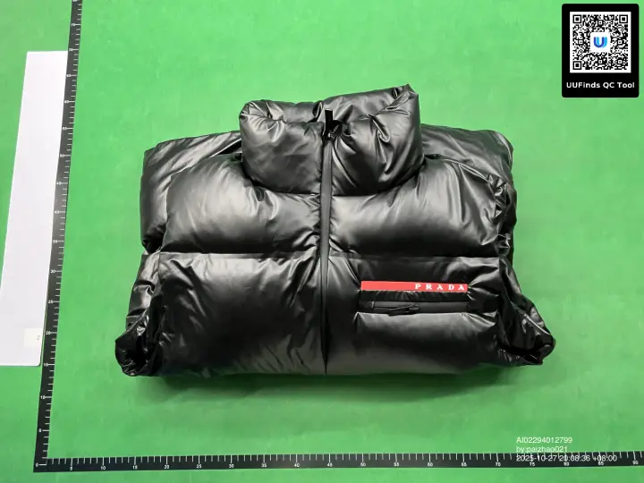 Prada Re-Nylon Linea Rossa Down Puffer Vest QC photo 17