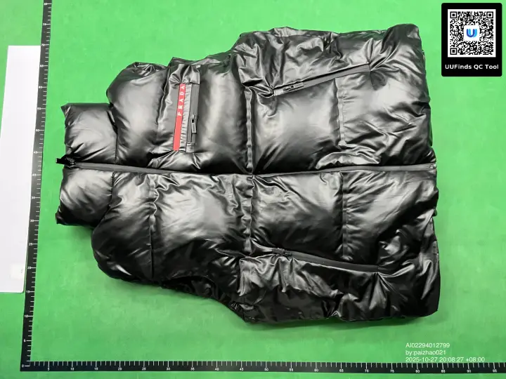 Prada Re-Nylon Linea Rossa Down Puffer Vest QC photo 19