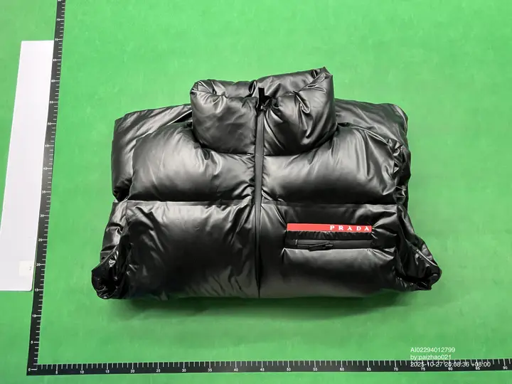 Prada Re-Nylon Linea Rossa Down Puffer Vest QC photo 9
