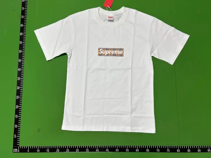 Supreme Burberry Tee QC photo 15