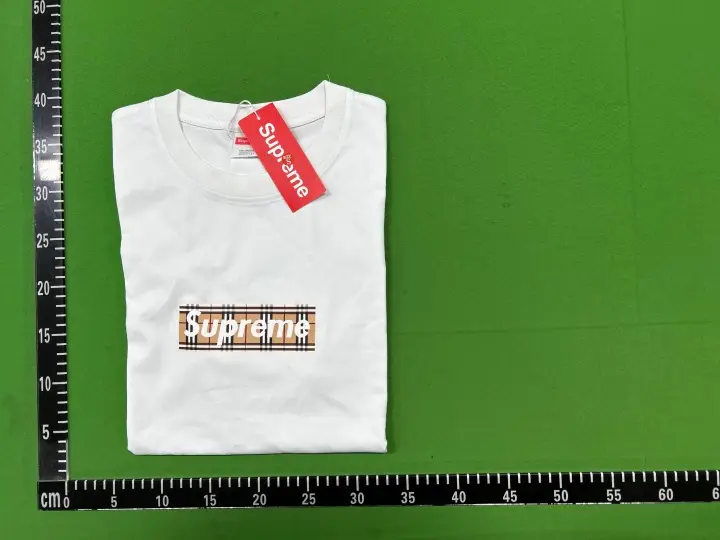Supreme Burberry Tee QC photo 9