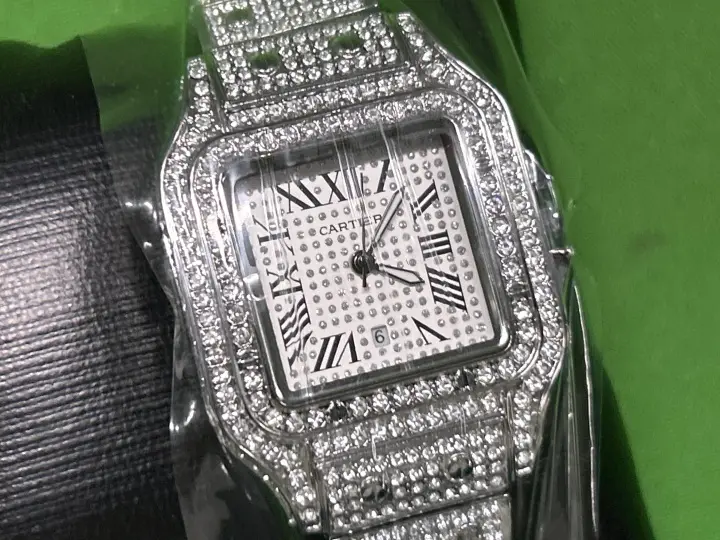 Cartier Santos Iced Out QC photo 3